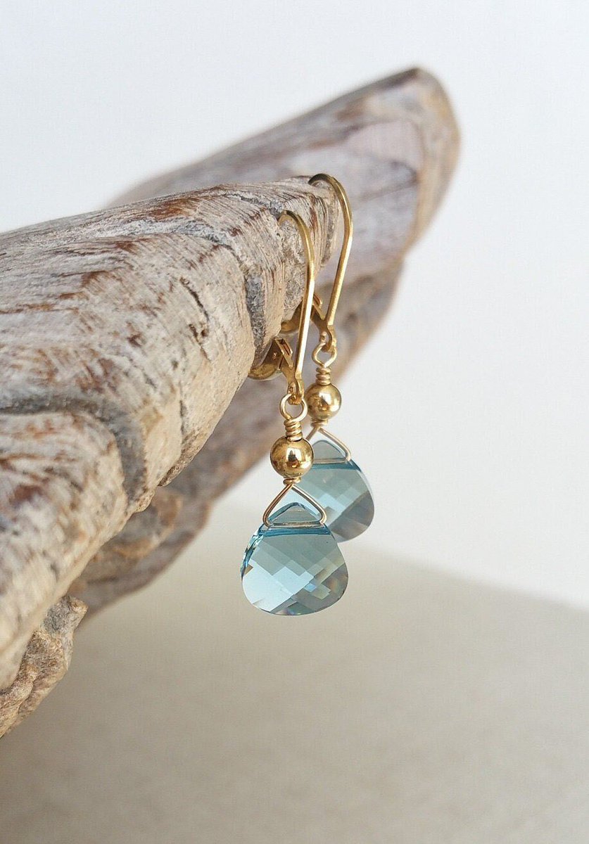 Excited to share this item from my #etsyshop : #AquamarineEarrings #MarchBirthstone #handmadejewelry  #AquamarineJewelry #minimalist #MarchBirthdayGift  etsy.me/3gLpa3q ⁦@Etsy⁩ ⁦@EtsySuccess⁩
