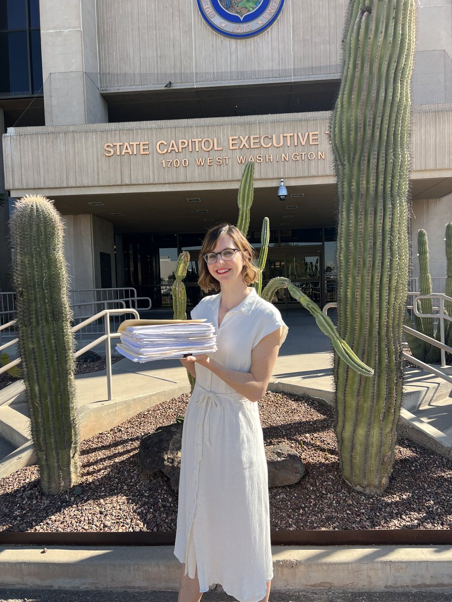 Today, I filed my petitions &amp; 5's and now I will officially be on your 2022 ballot.

I cannot express enough gratitude to the nearly 100 volunteers who helped get us here. From the bottom of my heart, thank you. To everyone who signed or donated, thank you. 

We're ready to win💙