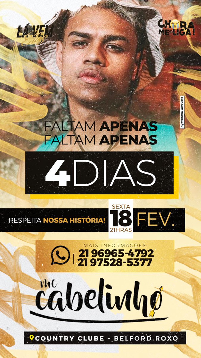 4 dias pro evento que vai parar Belford Roxo!!

Se você não for, só você não vai!

  RESPEITA A NOSSA HISTÓRIA 🚀🚀😭📞

#CML