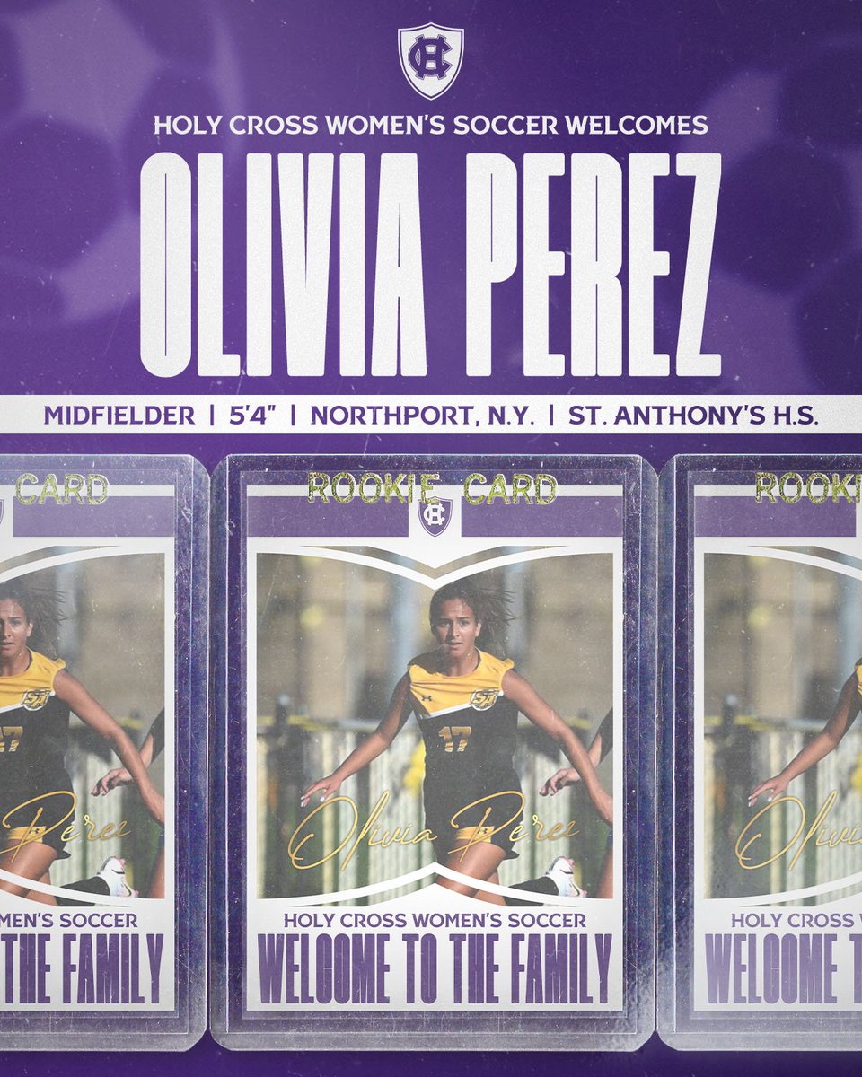 “I selected Holy Cross because of its strong academic tradition, Jesuit values and competitive Division I soccer program.  The environment will challenge me to grow on and off the field.  I can’t wait to experience the next four years!” - Olivia Perez 

#GoCrossGo