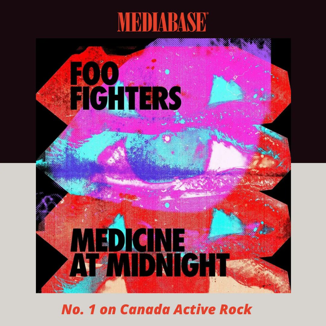 MediabaseCharts's tweet photo. “Congratulations to Foo Fighters for their New No. 1 hit with “Love Dies Young” on the Mediabase Canada Active Rock Music Chart." Click the link in our bio to listen to all our New No. 1 hits! (Mediabase / Copyright © 2022 Mediabase) #mediabase #canadaactiverock #radio https://t.co/teO2Xm4tTu