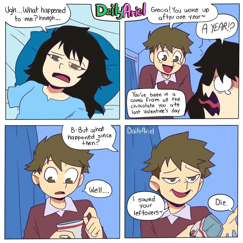 DailyAriel's tweet photo. Aaand we're back. #comicoftheday #comicstrip #dailyariel https://t.co/bwu2TQGKnD