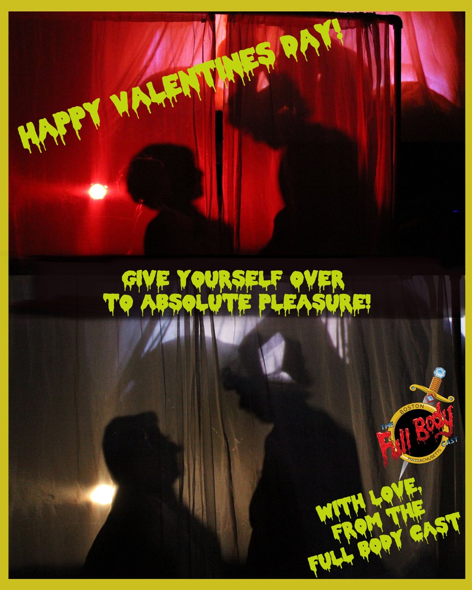 Happy Valentines day from the FullBodyCast! Catch us again this Saturday 2/19 at 9:30pm #rockyhorror #rhps #shadowcast #Boston #theater