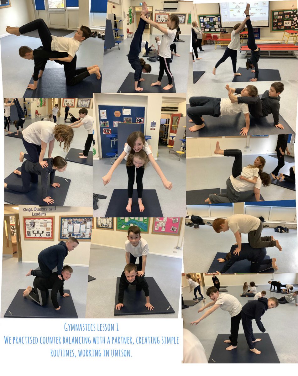 SaintEdwardsRC's tweet photo. Year 6 enjoyed their first gymnastics session this afternoon. They focused on creating a short routine, working in unison with a partner and incorporating counter balances. https://t.co/FvF6VNwJE5