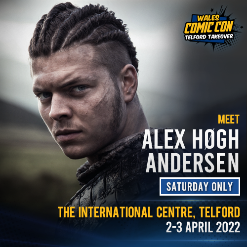 walescomiccon's tweet photo. NEW MEDIA GUEST #WCC2022 Alex Høgh Andersen #Vikings https://t.co/wpyHRpg0hO