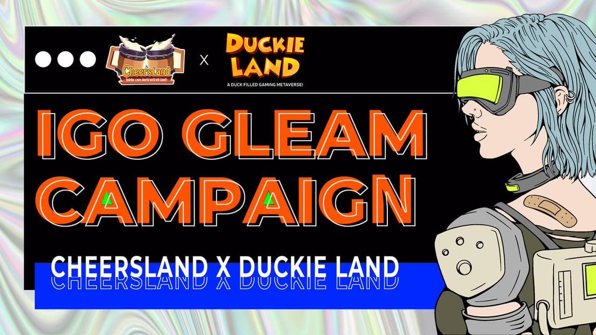📢 Duckie Land IGO whitelist competition started 📢

🔥 80  x Guaranteed IGO Allocation Winners

🍻 Complete each task to increase your chances to win a spot at <a href="/duckienft/">Duckie Land</a> IGO

Join here:

gleam.io/4PKmU/cheersla…

#metaverse #IDO #IGO #presale #whitelist