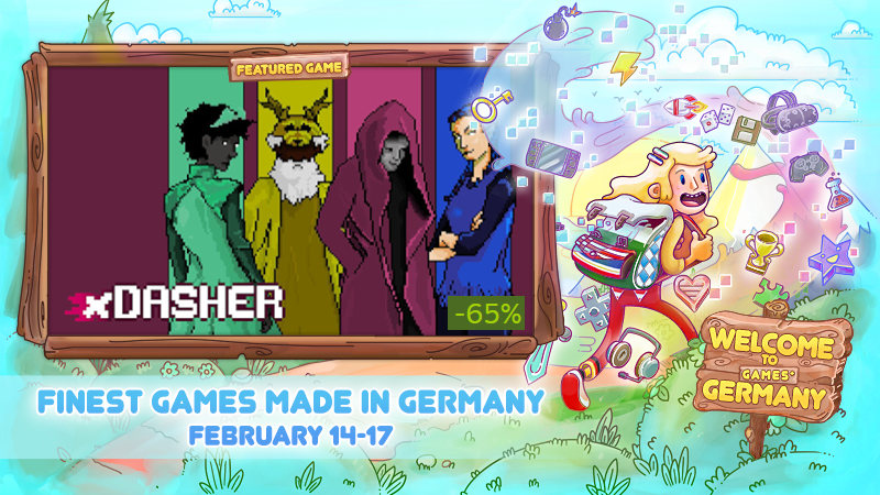 We are part of the #GamesMadeInGermany Steam Sale! 🍻🇩🇪

store.steampowered.com/app/1278290/xD…

#gameDev #indiedev #madeWithUnity #SteamSale