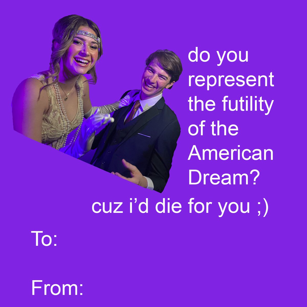 Happy Valentine's Day! Spread the OTLove by sharing these valentines with  your Gatsby or Daisy today and make sure you come see OTL's The Great  Gatsby, opening THIS THURSDAY!!!, image size:1200x1200