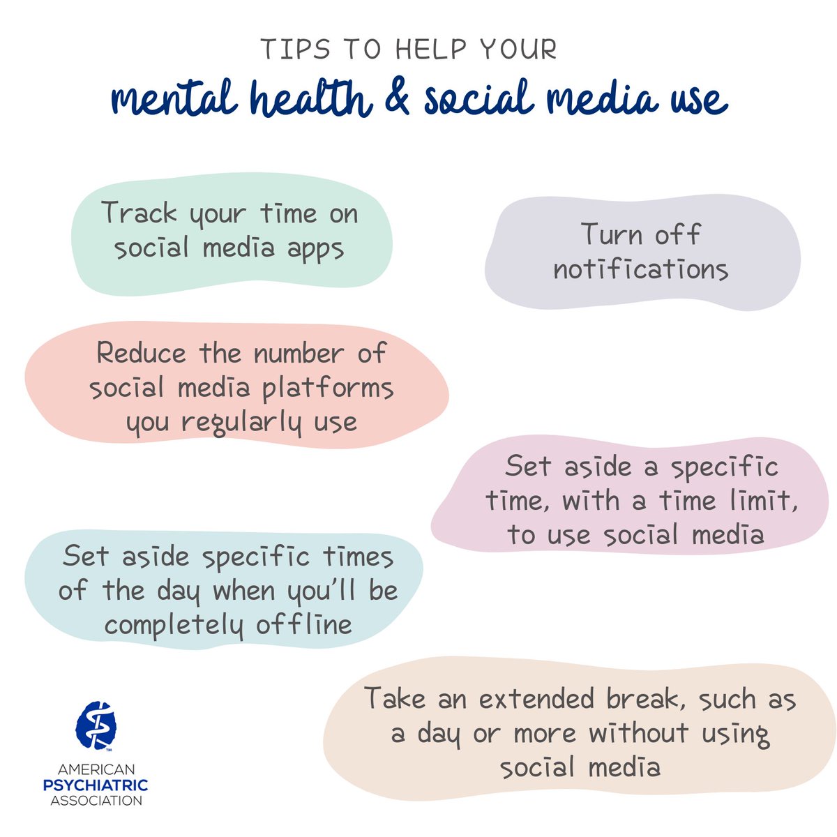 Even if you are not experiencing especially negative impacts, social media and its continual ups and downs can be a drain on wellbeing. Here are a few tips to help control/manage your social media use. #mentalhealth #socialmedia