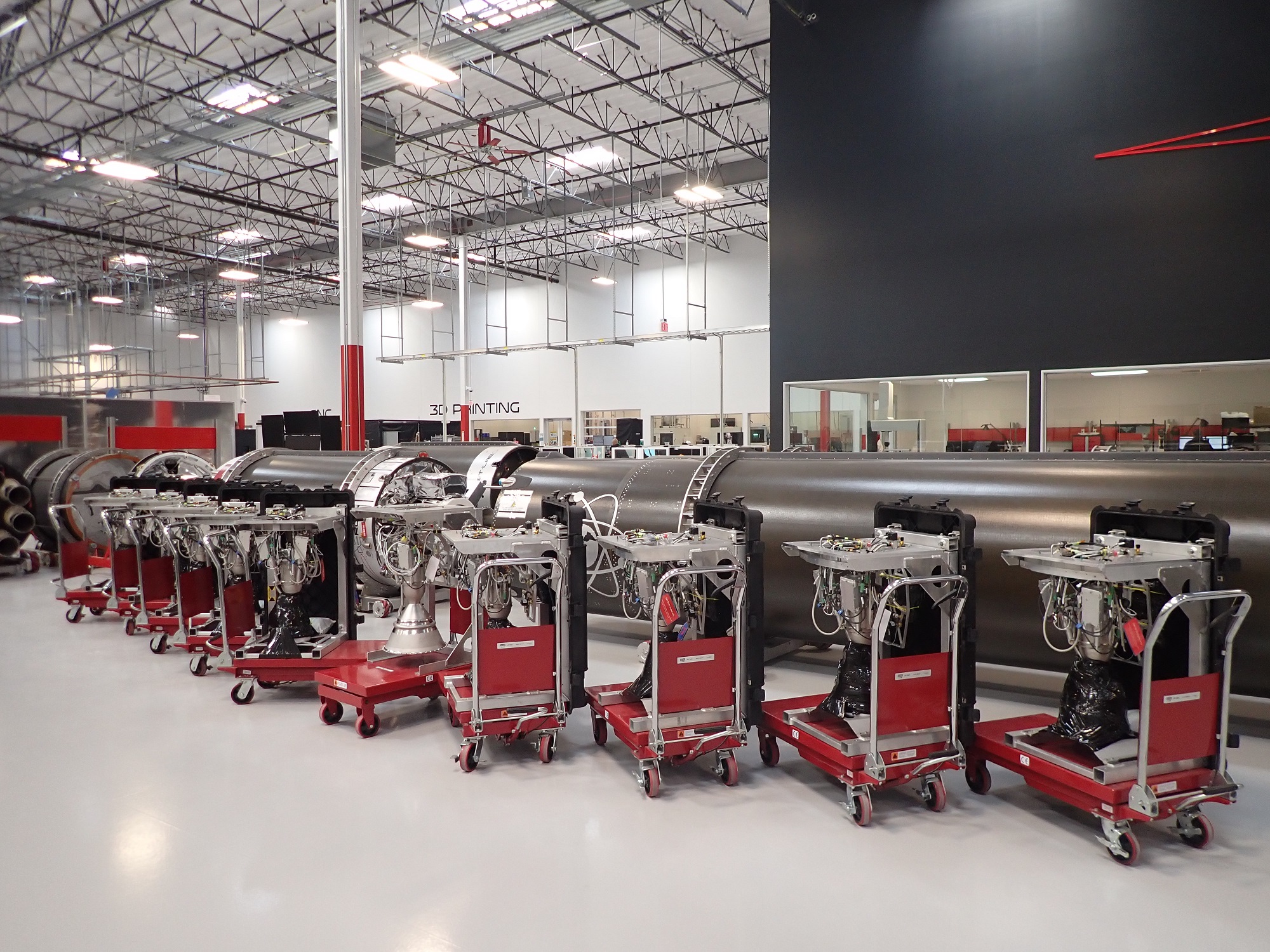 Rocket Lab on Twitter "Another batch of 3D printed Rutherford engines coming down the line