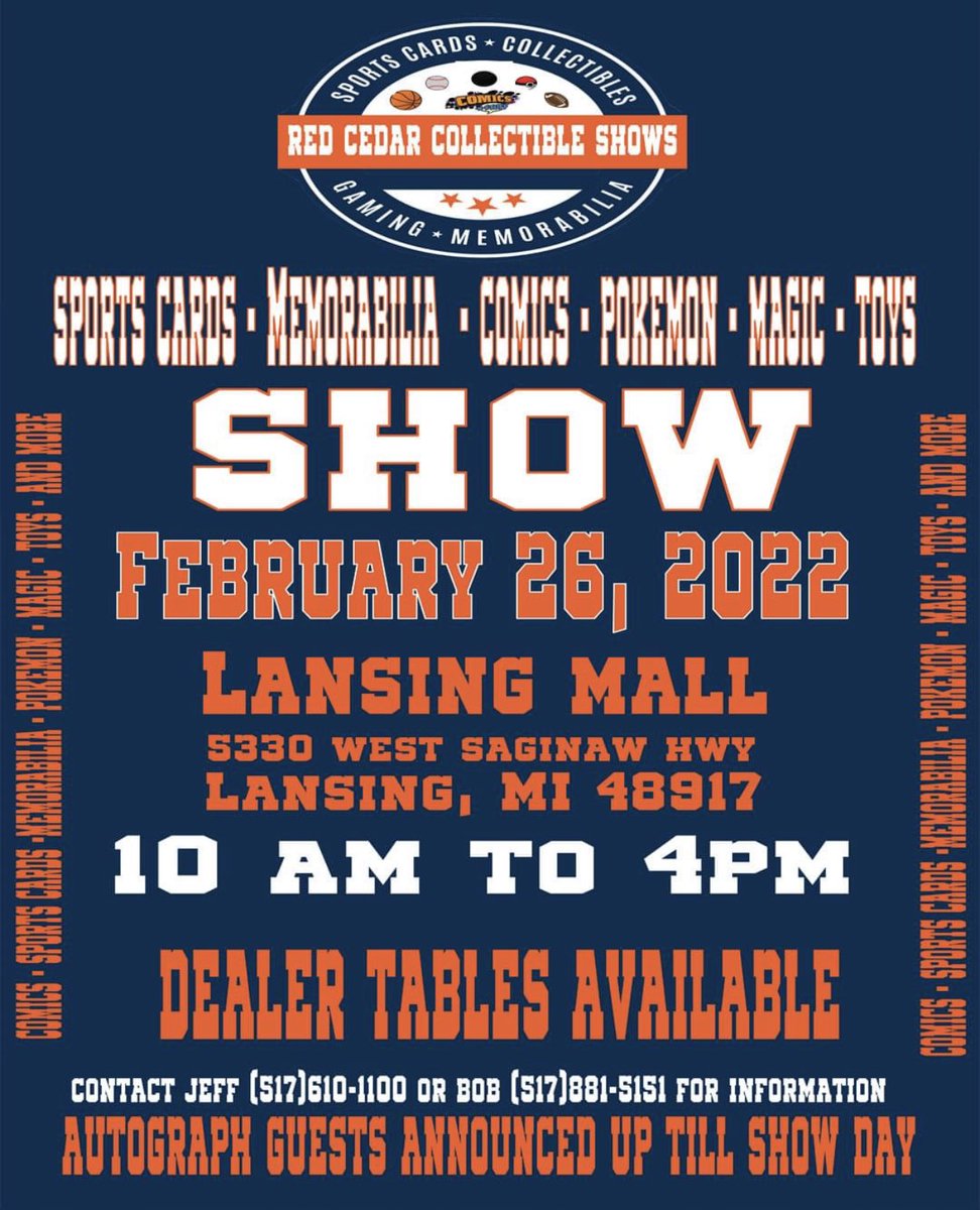 caldercardcoll's tweet photo. I will be set up with @MotorCityMarks one week from this Saturday in Lansing for my first show of 2022! https://t.co/waoTeiIZVP