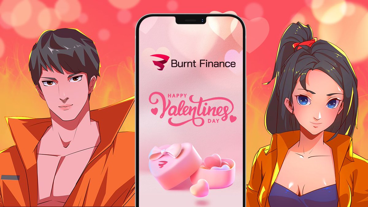 2/ 🔥$690 USDC GIVEAWAY🔥 

To celebrate the mobile launch on #ValentinesDay, we're awarding $69 USDC to 10 users! 

How to enter:
1) Follow @BurntFinance 
2) Like &amp; Retweet this thread
3) Post a screenshot of your favorite NFT available on #BurnTinder and tag @BurntFinance