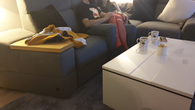 Right now - chatting as usuall before hot passionate sex 😅  Hubby https://t.co/KSnfwac0HR