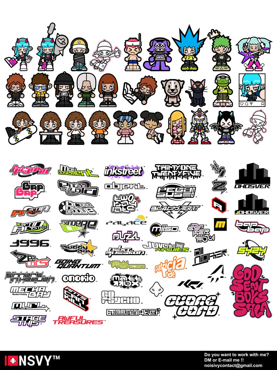 n0isivy's tweet image. 𝗖𝗼𝗺𝗺𝗶𝘀𝘀𝗶𝗼𝗻𝘀 𝗢𝗽𝗲𝗻 !!!
- Here is some of my work, if you are interested in work with me, 𝗗𝗺 𝗼𝗿 𝗘𝗺𝗮𝗶𝗹 𝗺𝗲!
- I do Logos, Cover Arts and Mascots :)