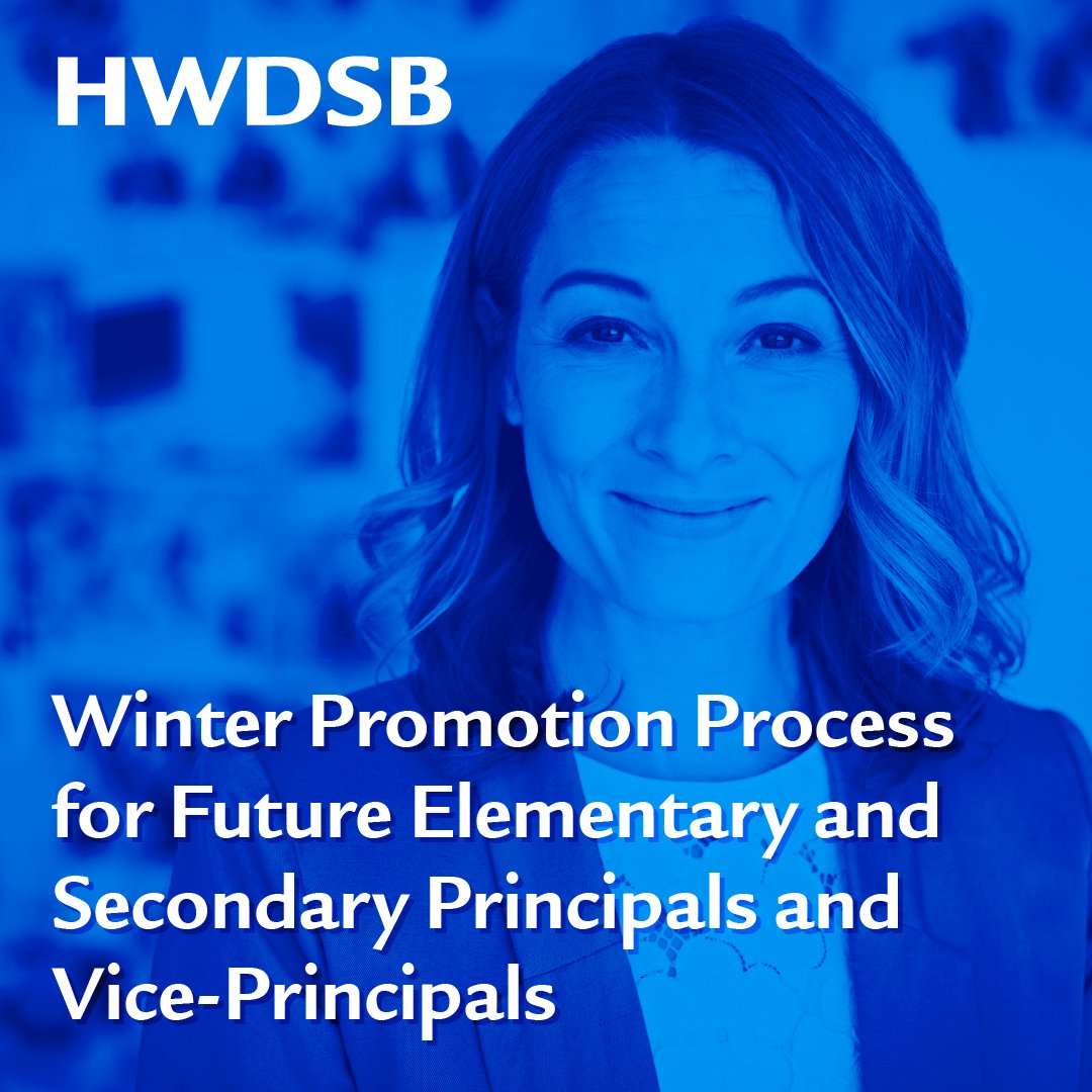 HWDSB is creating a diverse leadership pool of qualified candidates for future Elementary and Secondary Principals and Vice-Principals 🍎

Internal and external applicants can register for our next preparation session, taking place February 16.

Details: hwdsb.on.ca/blog/seeking-d…