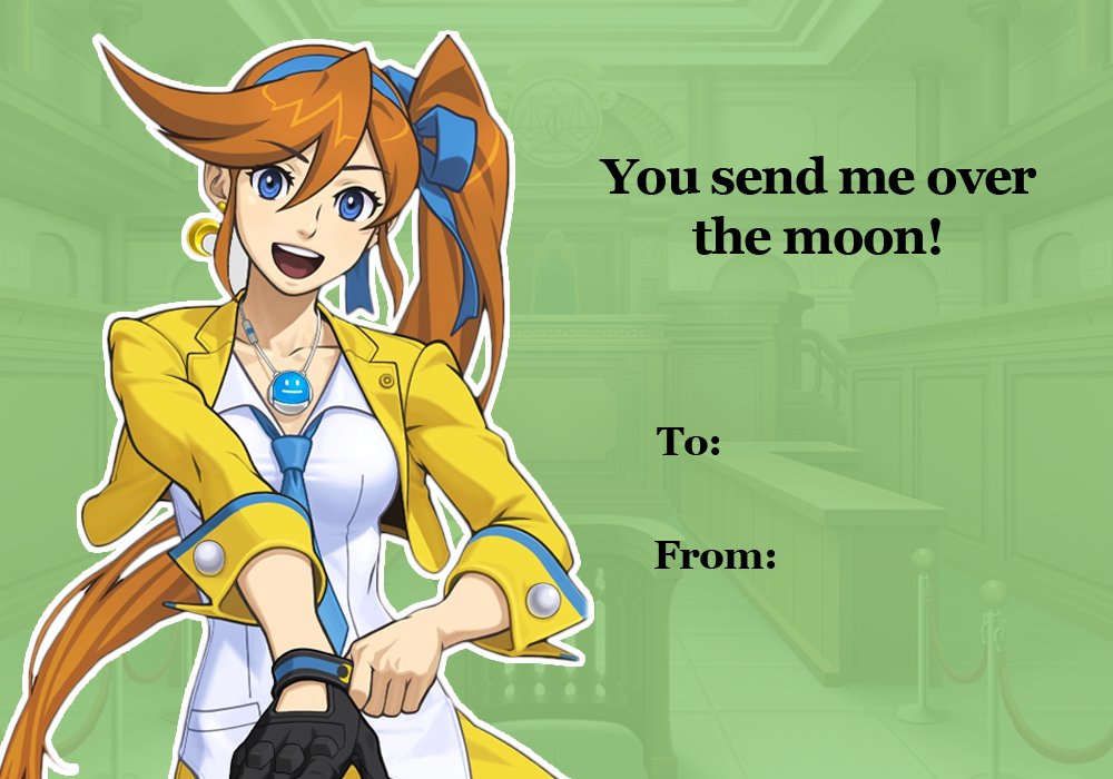 wren! on Twitter "happy valentines day from the whole ace attorney gang