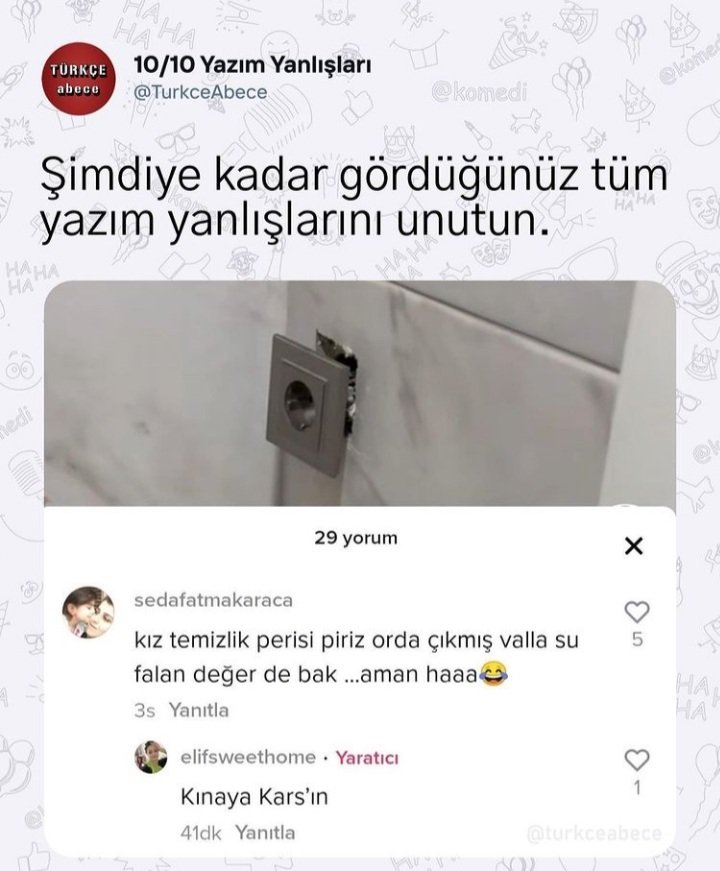 Şu güünayydındın gibi yazanlara 😬😏
Diğerleri herkez gibi, deyil, sitres, beyendim ilk aklıma gelenler... 🙄