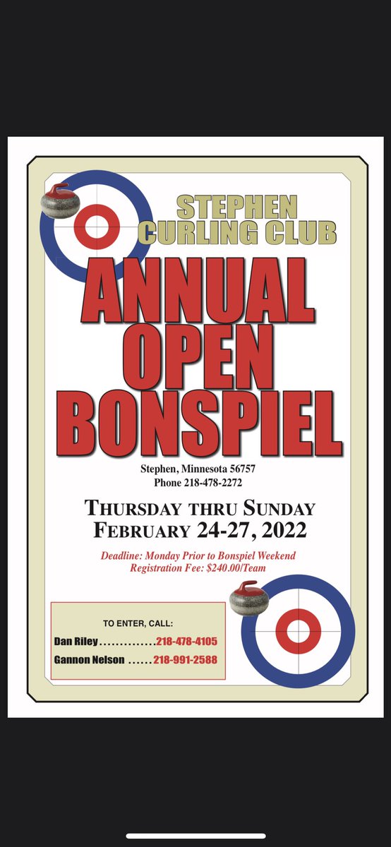 We are pumped to announce that Gold Medal Olympian @tgeorge1323 will be at the opening ceremony of this years bonspiel and spending the weekend with us at the club! We still have a spot available for this event!