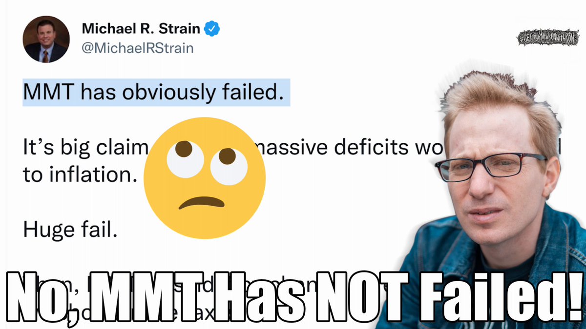 RonPlacone's tweet photo. It's #MMTMonday on #GetYourNewsOnWithRon and at 4pm ET/1pm PT @ActivistMMT and I are going to debunk some recent right-wing MMT smears! Tune in on Twitter/Rokfin/YouTube! 4pm ET/1pm PT! https://t.co/TWArEX7234