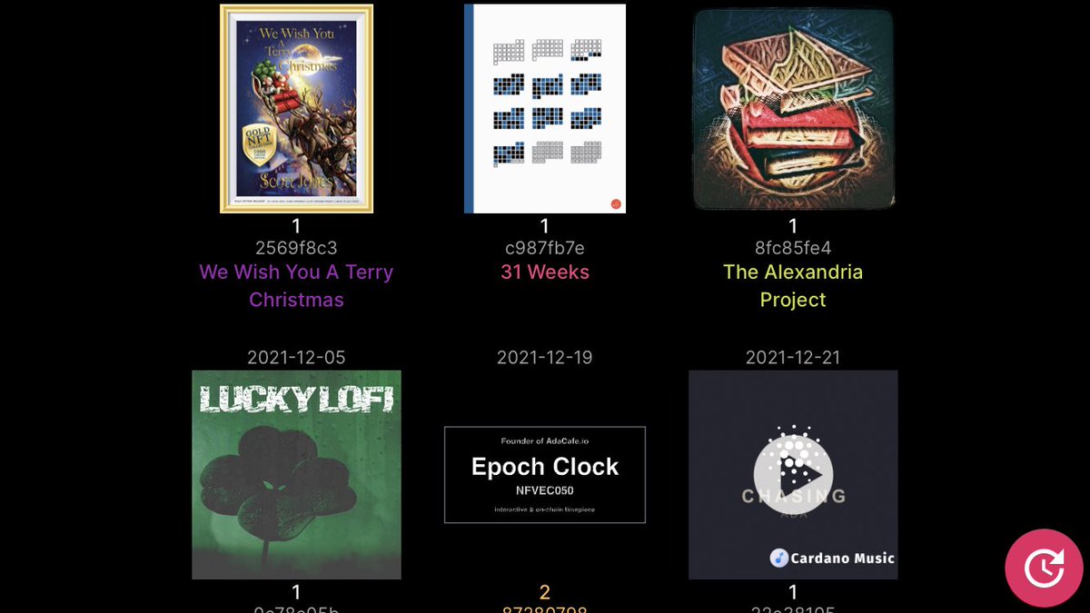 AlexandriaTAP's tweet photo. PROFOUND gratitude to friends at @TheADAcafe for sharing not one, but TWO #EPOCHclock with us!
⏰ v1 fully on-chain #NFV
⏰ v2 off-chain rich-media #NFV
am in LOVE with these #NonFungibleVisualizations, and excited to share them with the world in our library collections📚💝🚀 https://t.co/UpnslZbPYF