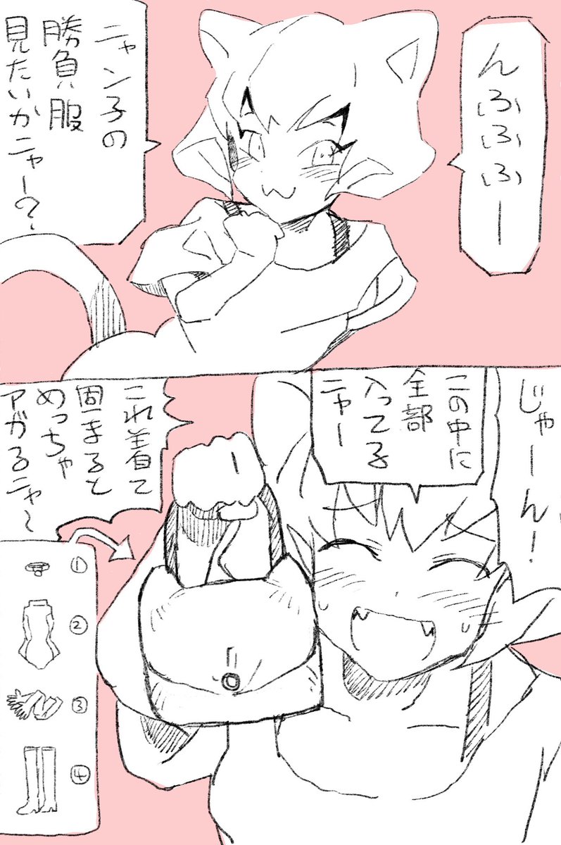 全身コーディネートが小さいポーチに収まってるの良いよねの図。あとニャンコの私服。
ブーツ入らなそうだけど軟質のソールって事でオナシャス 