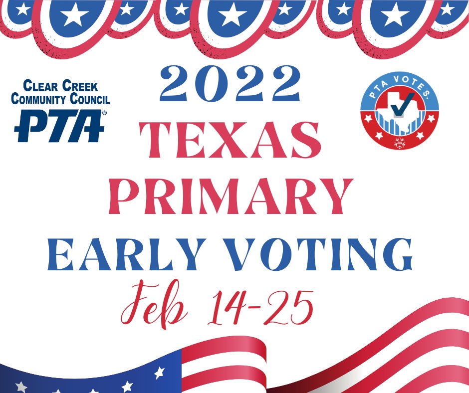Today is the first day of Early Voting! Get out &amp; #VoteTxEd for more voting info, go to tinyurl.com/yceyzob6 #PTAVotes #txlege #txed