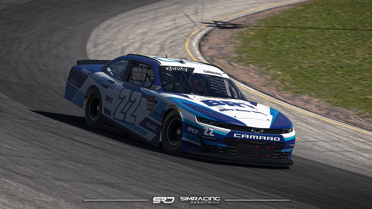 Another livery completed for our friends at <a href="/_BlueRoseTeam_/">Blue Rose Team</a> ready for some Oval racing in the NASCAR Xfinity series on <a href="/iRacing/">iRacing</a> 

Carrying over their previous GT designs onto the Xfinity Camaro

#simracingdesigns #VirtualPhotography #NASCAR #camaro #iracing #simracing