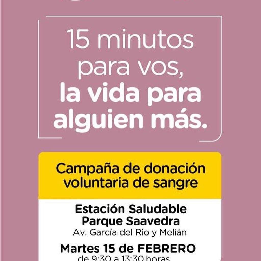 CarinaBalasini's tweet photo. Mañana vayan a donar sangre, la necesitamos 🙏🏻🙏🏻🙏🏻
Hemoterapia del Pirovano a a estar en la Estación saludable de parque Saavedra, martes 15 de febrero 9:30 hs, te esperamos
vas a ser #nuestroheroe 👏🏻👏🏻👏🏻👏🏻 https://t.co/asBZBrq3aL