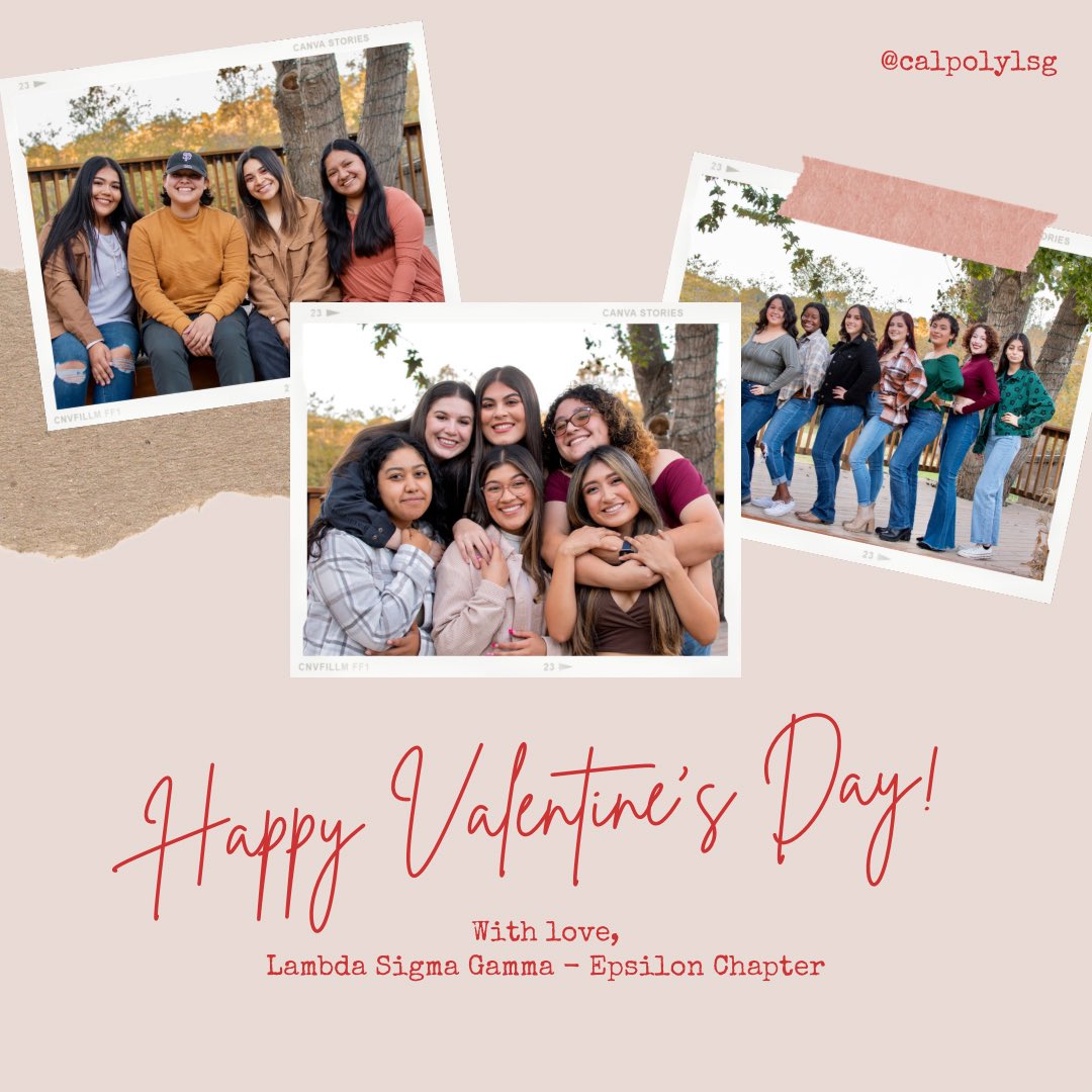 LSG_CalPoly's tweet image. The lovely ladies of Lambda Sigma Gamma - Epsilon Chapter would like to wish everyone a loving Valentine’s Day! We hope everyone has a day fill with love whether that be with friends, loved ones, or partners!💌

Happy Valentine’s Day from your favorite red roses!🌹🥰
