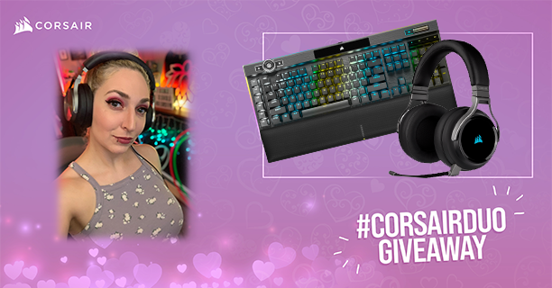Happy Valentines Day for you and your #CORSAIRDUO . Enter for a chance to win a K100 &amp; Virtuoso for you AND your DUO #ad 

❤️ Follow <a href="/Snugibun/">Snugibun | Erika</a>  + <a href="/CORSAIR/">CORSAIR</a>.
💚Like and Retweet.
💙Tag your #CORSAIRDUO.

The drawing will be 2/15/2022 12PM EST