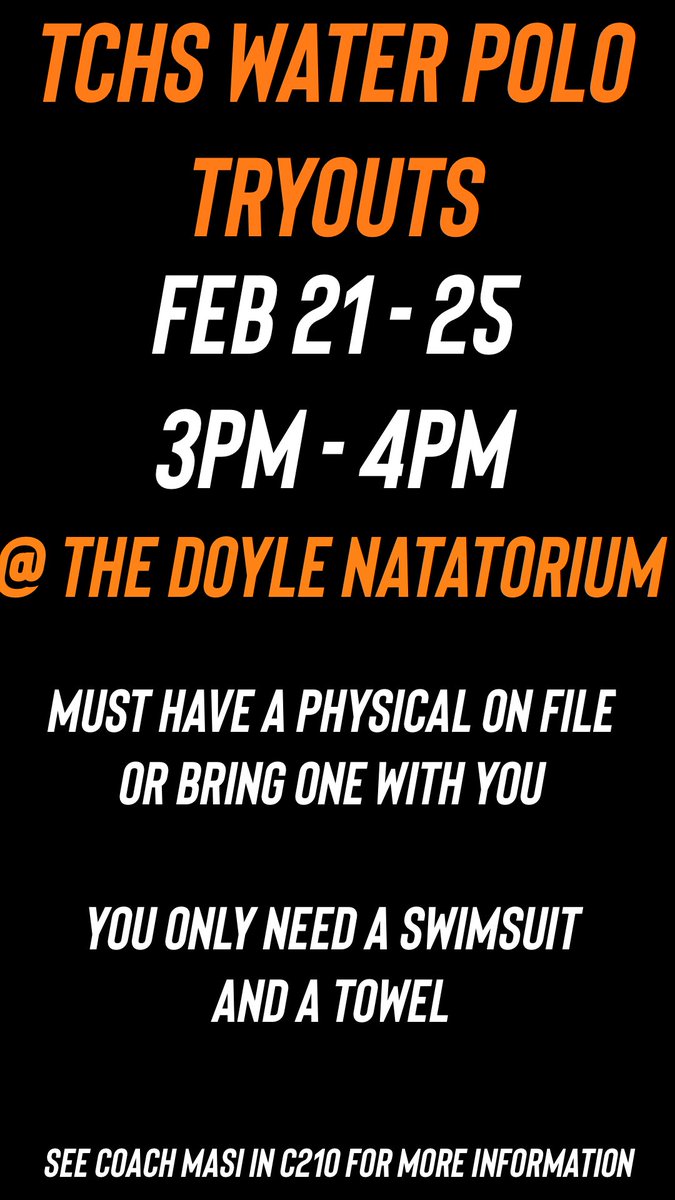 Open tryouts for boys and girls teams!