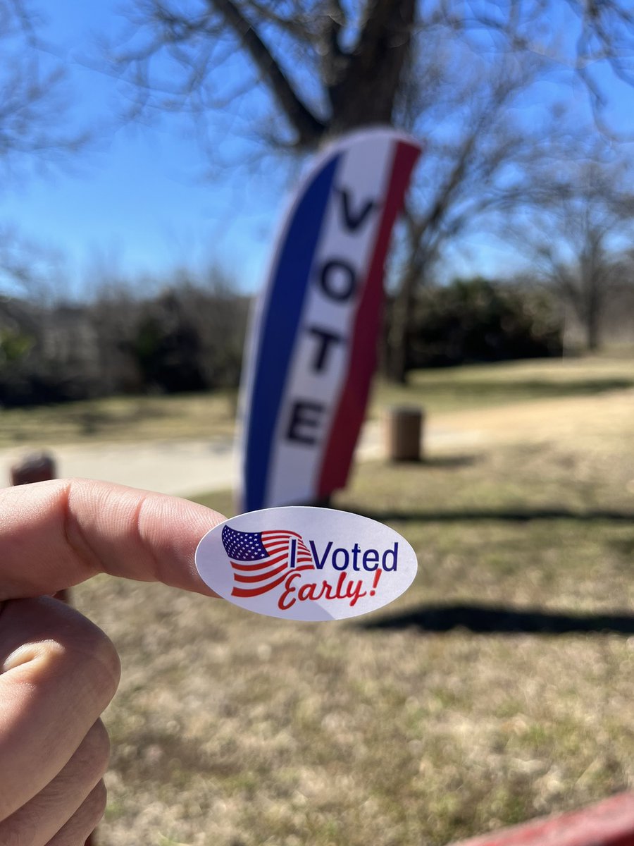 Just voted early for @EddieforTexas!