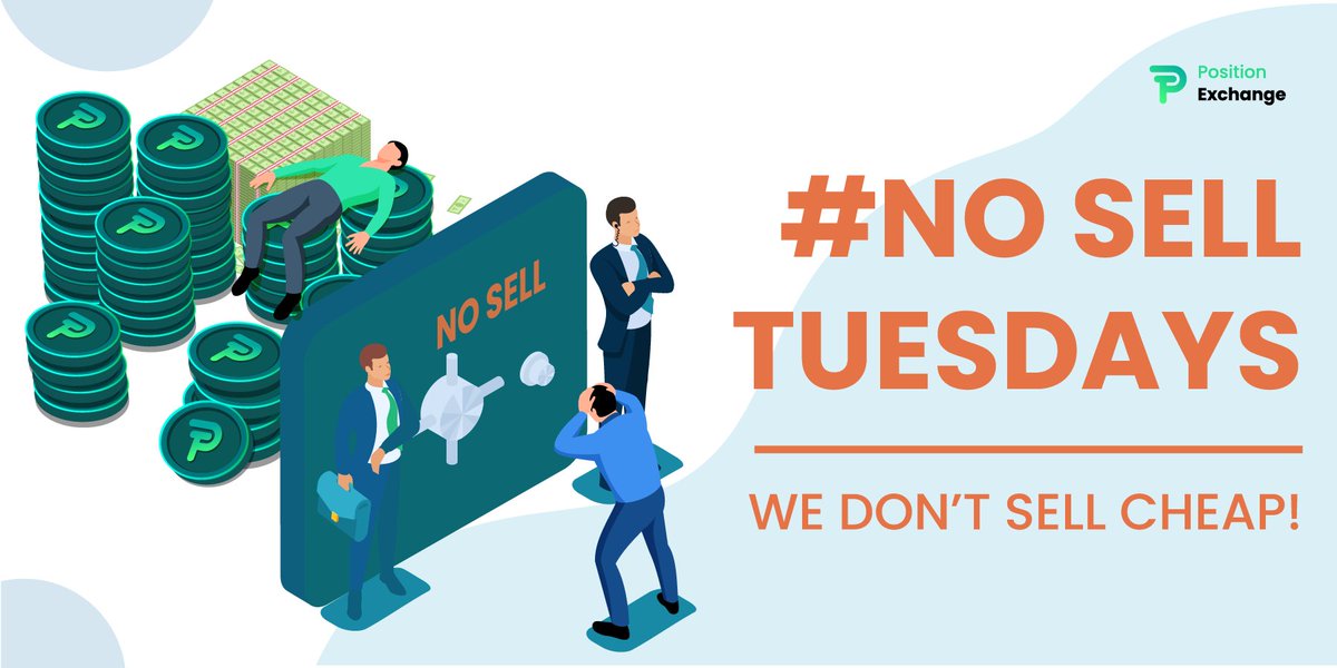 Let's join our innovative #No_Sell_Tuesdays campaign. We will not sell our #Posi Gem on Tuesdays. 🔥

3 members will be picked up randomly from the wallet addresses which will be shared on Wednesdays , to honor our Diamond Hands and will be rewarded in Posi. 💎

#PositionExchange