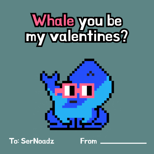 thenoadz's tweet photo. Happy Valentine's Day!

Fill out the template below and create your own Noadz Valentine's Day Card. I've given a couple of examples. I will pick 3 winners for today's drop.

⚠️ Please Quote RT this tweet with your entry. https://t.co/Xwqdk0wywi