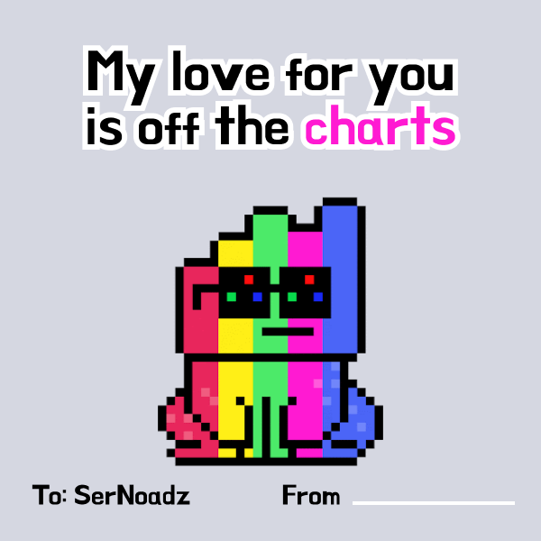 thenoadz's tweet photo. Happy Valentine's Day!

Fill out the template below and create your own Noadz Valentine's Day Card. I've given a couple of examples. I will pick 3 winners for today's drop.

⚠️ Please Quote RT this tweet with your entry. https://t.co/Xwqdk0wywi