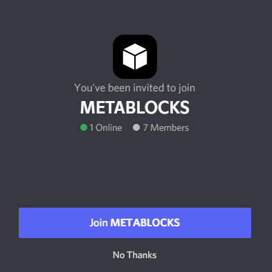 metablocksNFT's tweet photo. Make sure to join the community Discord server to stay updated on the METABLOCKS NFT project, and stay notified for when the whitelist goes live! #NFT #METABLOCKS https://t.co/3k4Hw0nkP5