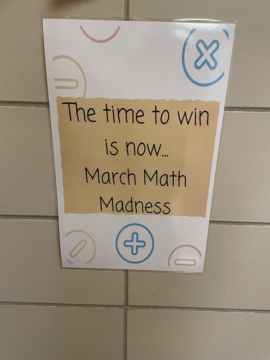 CEannucci's tweet image. Big things coming! @OceansideSch2 get excited! #MarchMathMadness ✖️➗➕➖ @knicoletti67