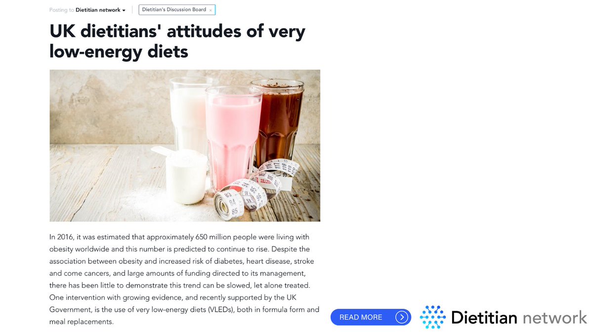 ⭐️ Do you use VLED in your routine dietetic practice?
📬 Read more on the latest post on Dietitian network. Helping you stay up-to-date with the latest research in dietetics. 
🚀 Explore Dietitian network today with a FREE 7-day trial. dietitian.network
<a href="/DrPFCollins/">Peter Collins</a>