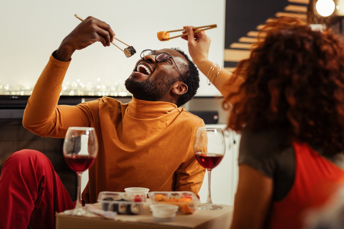 KitstayaSushi's tweet photo. There’s only one way to celebrate Valentine’s Day—order take-out sushi, throw on a rom com and snuggle up with your significant other. #valentinesday #sushi https://t.co/LP2OISmulG