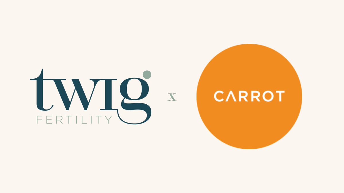 twigfertility's tweet photo. We’re excited to share that we are now an eligible provider with @CarrotFertility, the leading global family-forming benefits provider. If you have Carrot through your job, let us know when booking your appt! https://t.co/b3bO6BSIJz https://t.co/VfyMwQq2SL