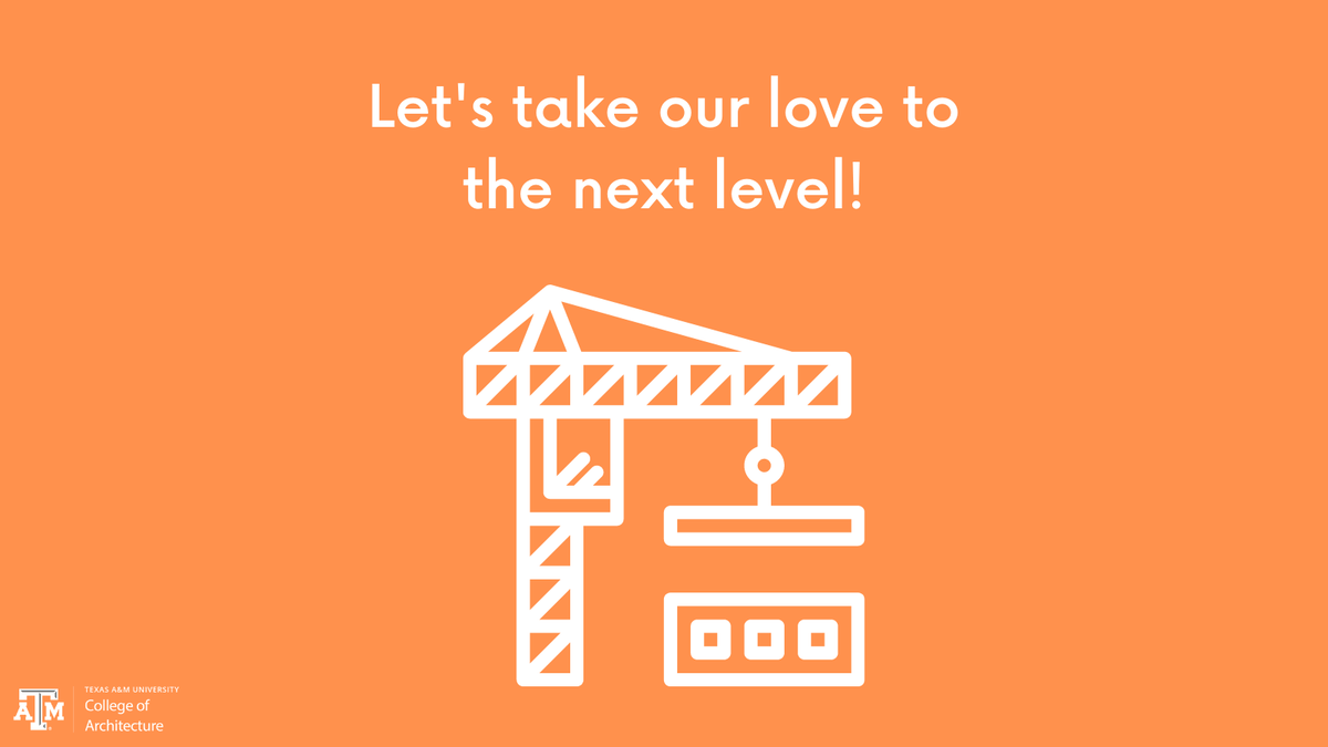 TAMUArchCollege's tweet photo. Happy Valentine's Day from the College of Architecture! We hope you enjoy these valentines themed around how members of our diverse disciplines might show their love.
#tamu #tamuarch #tamucosc #vizlab #valentines @vizlabtamu @tamucosc @tamu @tamulaup https://t.co/mwMzST3CIP