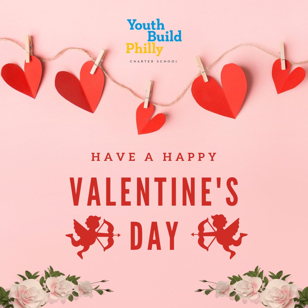 YouthBuildPHL's tweet photo. From our family here at YB, we wish everyone a Happy Valentine’s Day 💛💙! #Vday22 #ybphily https://t.co/6ro2hwl3UU