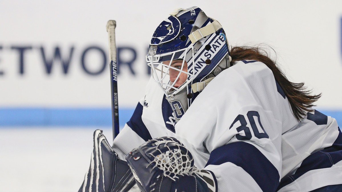 PennStateWHKY's tweet image. * checks CHA site on a Monday *

"She did it again!" ⭐️⭐️⭐️⭐️⭐️⭐️⭐️

@Jbothun with her 7th (❗️) CHA Goalie of the Week award!

🔗: gopsusports.com/news/2022/2/14…

#WeAre #HockeyValley