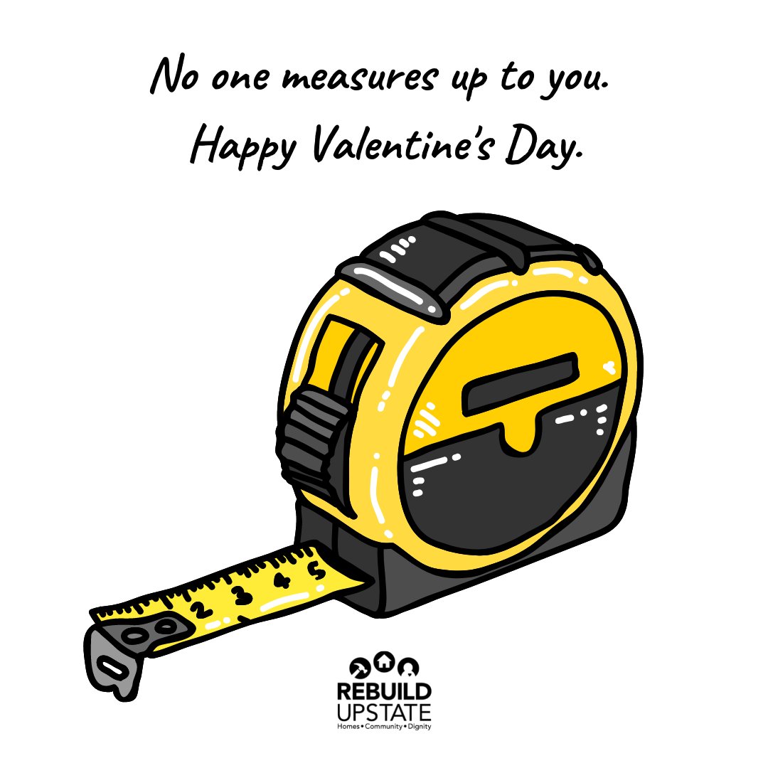 Who in your life deserves to be shown love today?

A Show you Care, Gift a Repair donation supports critical home repairs in honor of a loved one.

Along with our virtual love-note, you can send a personal (fun, but totally professional) message.

GIVE: rebuildupstate.org/valentine/