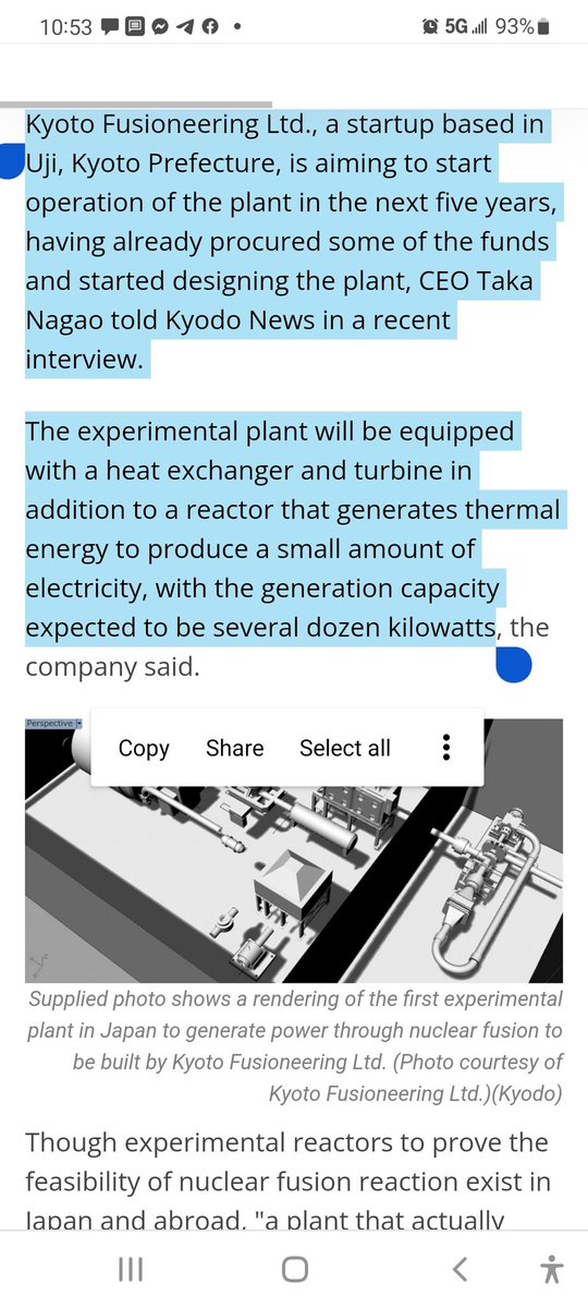 ak2webd3's tweet image. Japan venture to build country&apos;s first nuclear #fusion power plant Fusion energy recently came under global spotlight as U.S. nuclear fusion startup #CommonwealthFusionSystems secured investments last year from @Microsoft Founder @BillGates &amp;amp; @Google english.kyodonews.net/news/2022/02/a…