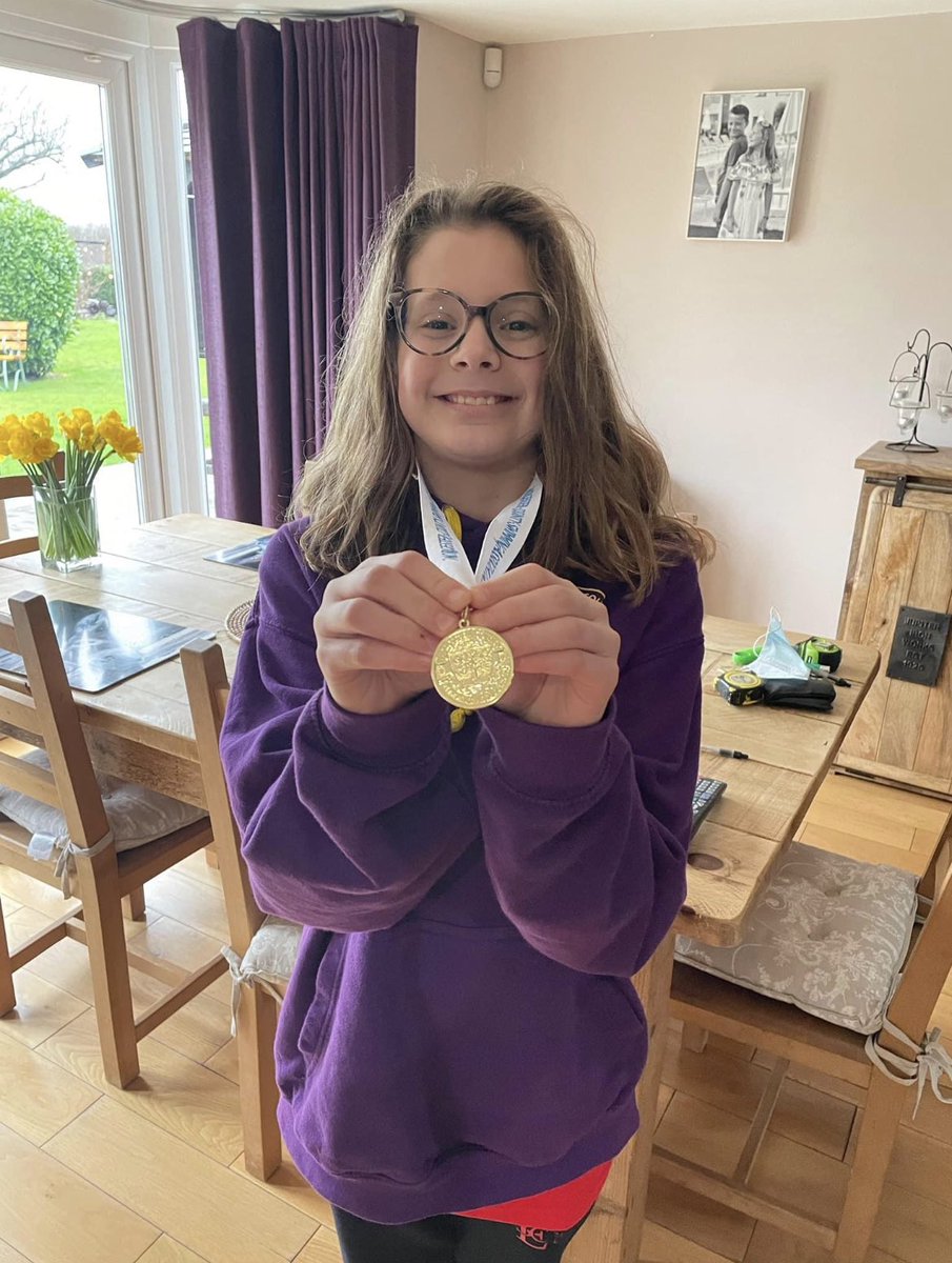 Molly won GOLD 🥇 at the County Swimming Championship in 200m backstroke!! 

Well done Molly - a role model to all our pupils! 🏊‍♀️