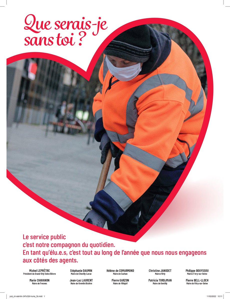 Je profite de cette soirée de Saint-Valentin pour déclarer ma flamme au service public et aux agent.e.s qui le font vivre :