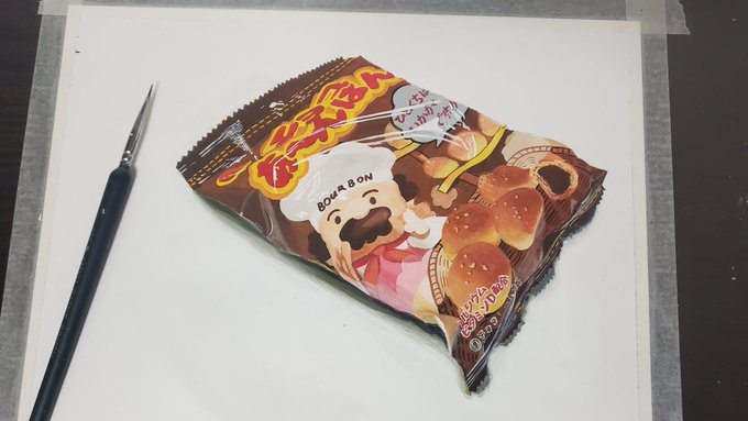 気まぐれ早朝ゲリラ配信1時間にお越しいただきありがとうございました。あとは、おっさんの髭にハイライトをポチョンと入れたら、次のお菓子に進めます。#朝活#TikTok #イラスト#絵描きさんとつながりたい 