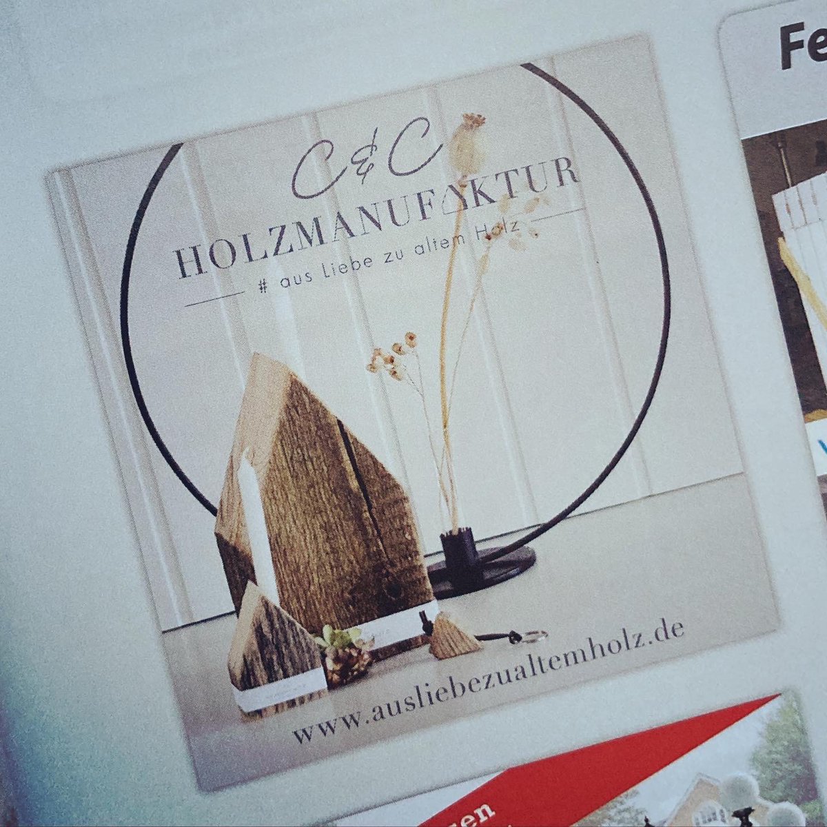 Jetzt in der neuen Landlust ZUHAUS - Frühling im Haus
Wir sind stolz mit dabei zu sein! Unsere Anzeige findest du auf Seite 125.
#landlust #zuhaus #zuhause #zuhauseimglück #zuhauseistesamschönsten #ausliebezualtemholz #frühling #dekoideen #wohnaccessoires