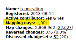BUnicycling's tweet photo. Is seems I missed a big celebration yesterday. Ah, well, in less then 3 years time, there might be reason to celebrate again. #OpenStreetMap #neisone https://t.co/fC2TUC2tkv